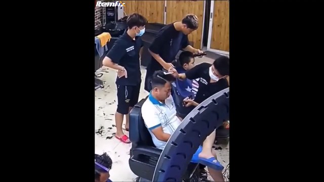 Quand ton coiffeur se rate : sabot de la tondeuse qui saute