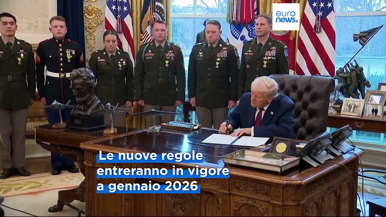 Donald Trump estende le restrizioni di ingresso negli Usa a 20 nuovi Paesi