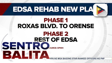 Rehabilitasyon ng EDSA, magsisimula na sa susunod na linggo at magtatagal na lamang ng walong buwan; sapat na transportasyon, tiniyak | ulat ni Gab Villegas