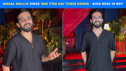 Bigg Boss 19 Ki Jaan Aur Shaan - Amaal Mallik Sings 'Bas Itna Hai Tumse Kehna' | Spotted