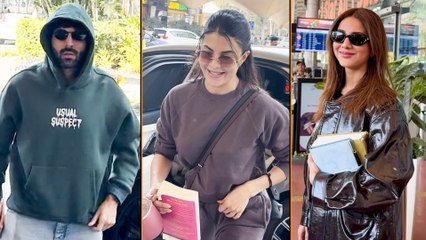 Jacqueline Fernandez, Vaani Kapoor & Kartik Aaryan Spotted At Mumbai Airport - Bollywood Hotties