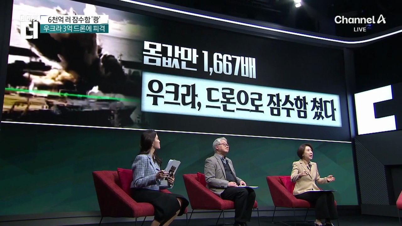 우크라 3억 수중 드론, 6천 억 러시아 잠수함 폭파
