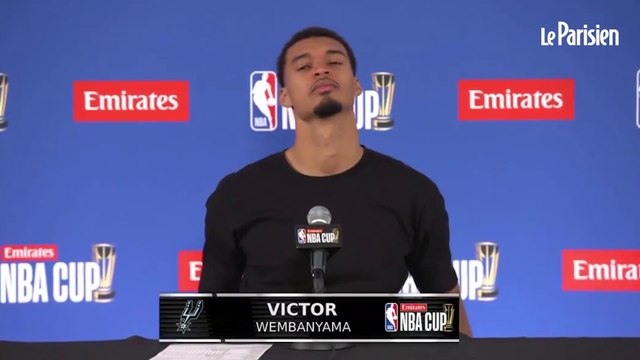 Les larmes Wembanyama en conférence de presse après le décès de sa grand-mère
