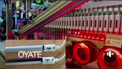 355mm 440v 2000w PET Blowing Machine Parts Half White Reflector Quartz Halogen Heat Lamp