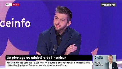 "Quelques dizaines de fichiers" confidentiels ont été "extraits" lors d’une attaque informatique qui a touché Beauvau, annonce le ministre de l’Intérieur Laurent Nunez - VIDEO