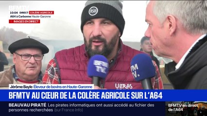"Si elle fait un pas, on fera un pas": Jérôme Bayle, éleveur de bovins, répond à Annie Genevard qui a demandé la levée des blocages