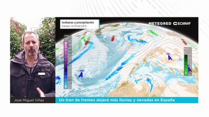 Un tren de frentes dejará más lluvias y nevadas en España