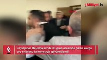 Yumruklar havada uçuştu! Ceylapınar Belediyesi'nde müdürlerin de karıştığı kavga kamerada