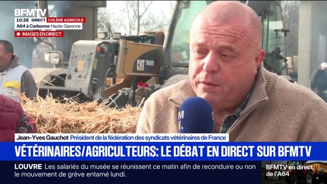 Colère agricole: Quand on arrive dans une ferme, on forme un binôme avec l'éleveur , affirme Jean-Yves Gauchot (vétérinaire)