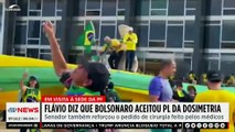 Flávio Bolsonaro disse que pai aceitou PL da Dosimetria