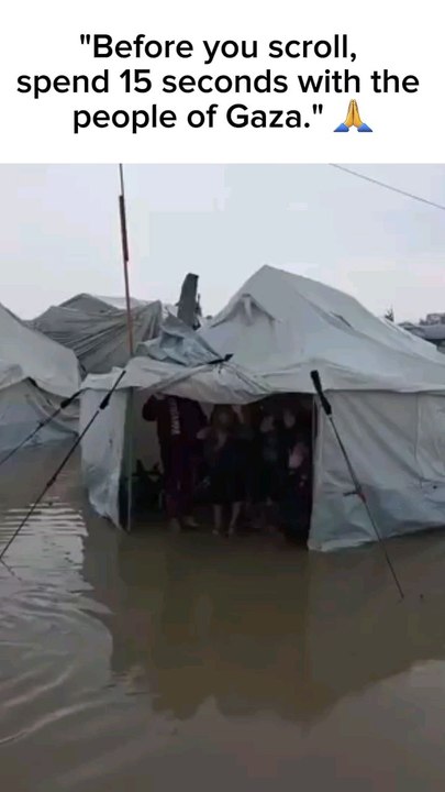 Imagine your home is a tent, and now that tent is underwater. Winter is arriving, and the struggle for survival in Gaza grows harder every day. #HelpGaza 🙏....#Gaza #HumanRights #GazaRain#CeasefireNow #HumanitarianAid