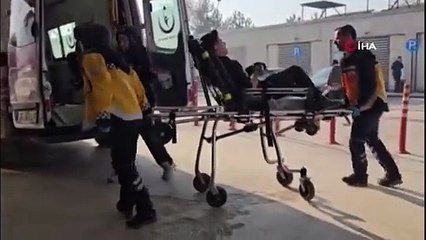 İnegöl’de talihsiz kaza! Elini tahtaya çaktı, itfaiye ekipleri yardıma koştu