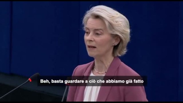 Von der Leyen: È il momento dell'indipendenza dell'Europa