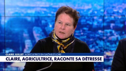 Claire Juillet , agricultrice en Saône-et-Loire, raconte sa détresse