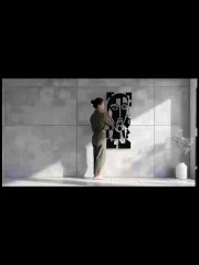 021 Geometric Abstract Face Wall Decor Art Laser Cut 3D Print Files