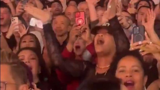 Rihanna scatenata al concerto di Mariah Carey a Las Vegas: tra le fan in platea canta a squarciagola «All I Want for Christmas is You»