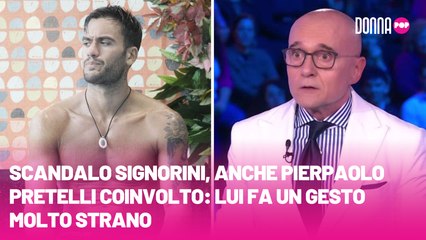 Scandalo Signorini, anche Pierpaolo Pretelli coinvolto lui fa un gesto molto strano