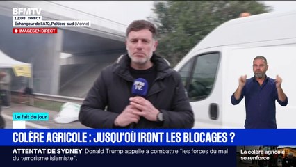 "Notre objectif, c'est de bloquer l'A10": les agriculteurs mobilisés à Poitiers dans la Vienne