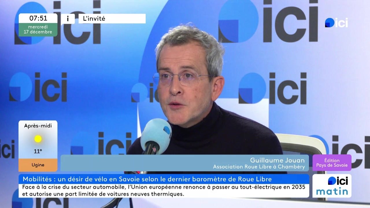 Mobilité : "C'est le moment de prendre de bonnes résolutions et de privilégier le vélo dès qu'on peut"