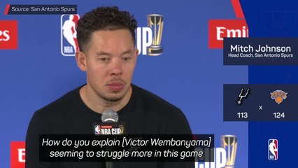 Johnson defends Wembanyama after NBA Cup final loss