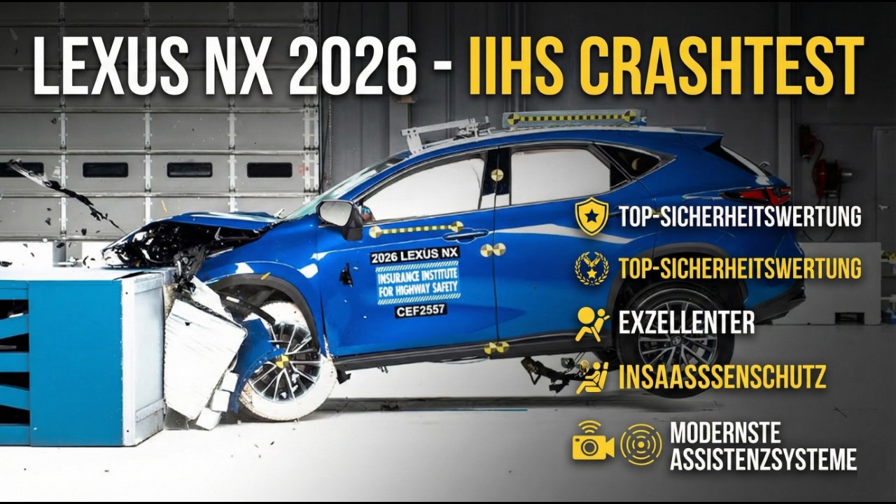IIHS Crashtest: So schneidet der neue Lexus NX 2026 wirklich ab