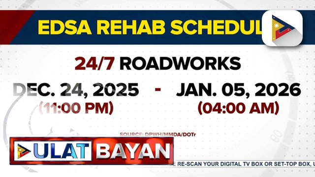 Panibagong plano sa rehabilitasyon ng EDSA, inilatag ng DPWH; EDSA rehab, tatagal na lang ng 8 buwan | ulat ni Gab Villegas