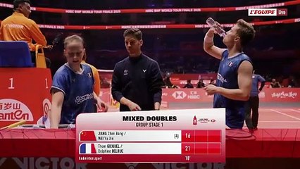 Le replay du 1er match de poule de Gicquel/Delrue - Badminton