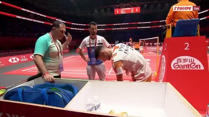 Le replay du 1er match de poule de Christo Popov - Badminton