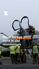 Deux Mirage 2000 dans le ciel réunionnais