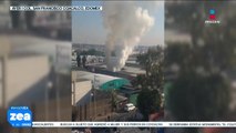Recicladora de madera se incendia en Coacalco, Estado de México