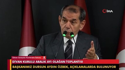 Dursun Özbek: "Bizi yolumuzdan alıkoymak için dört bir koldan saldırılar devam ediyor"