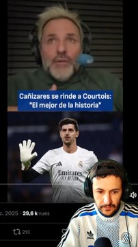 🐐 Cañizares considère Courtois comme le GOAT des gardiens #courtois #real #realmadrid