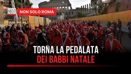 Centinaia di Babbi Natale in bicicletta a Roma: torna la pedalata benefica di Peter Pan ODV