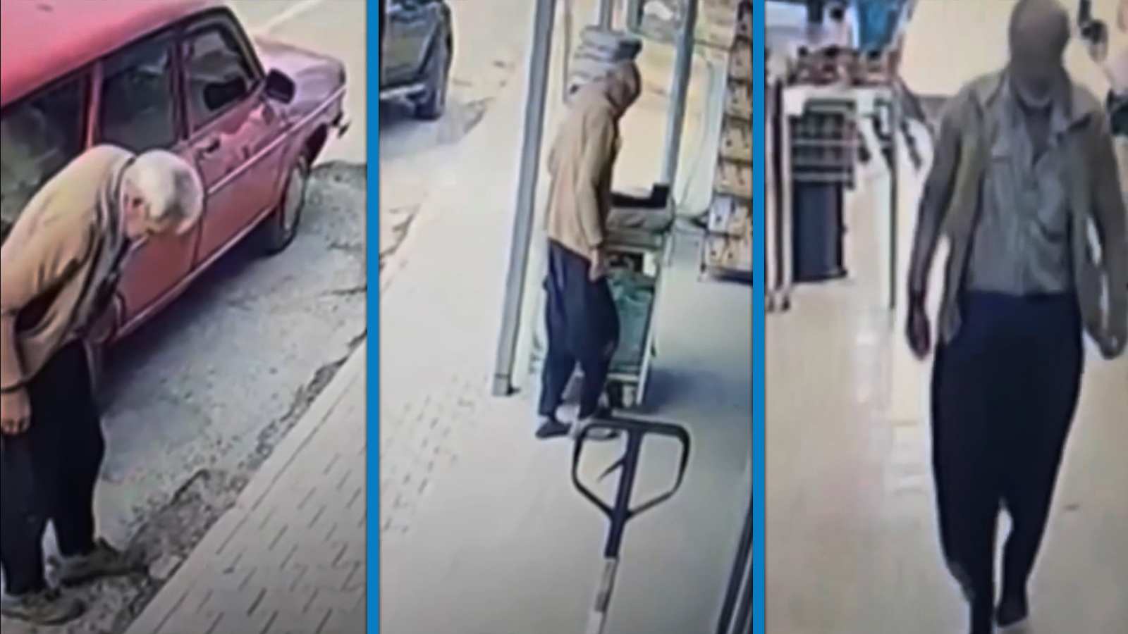 Çamurlu ayakkabısını çıkarıp, çorapla markette alışveriş yaptı