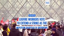Paris Louvre museum to remain partially open as strike action over work conditions continues