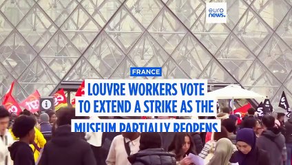 Paris Louvre museum to remain partially open as strike action over work conditions continues