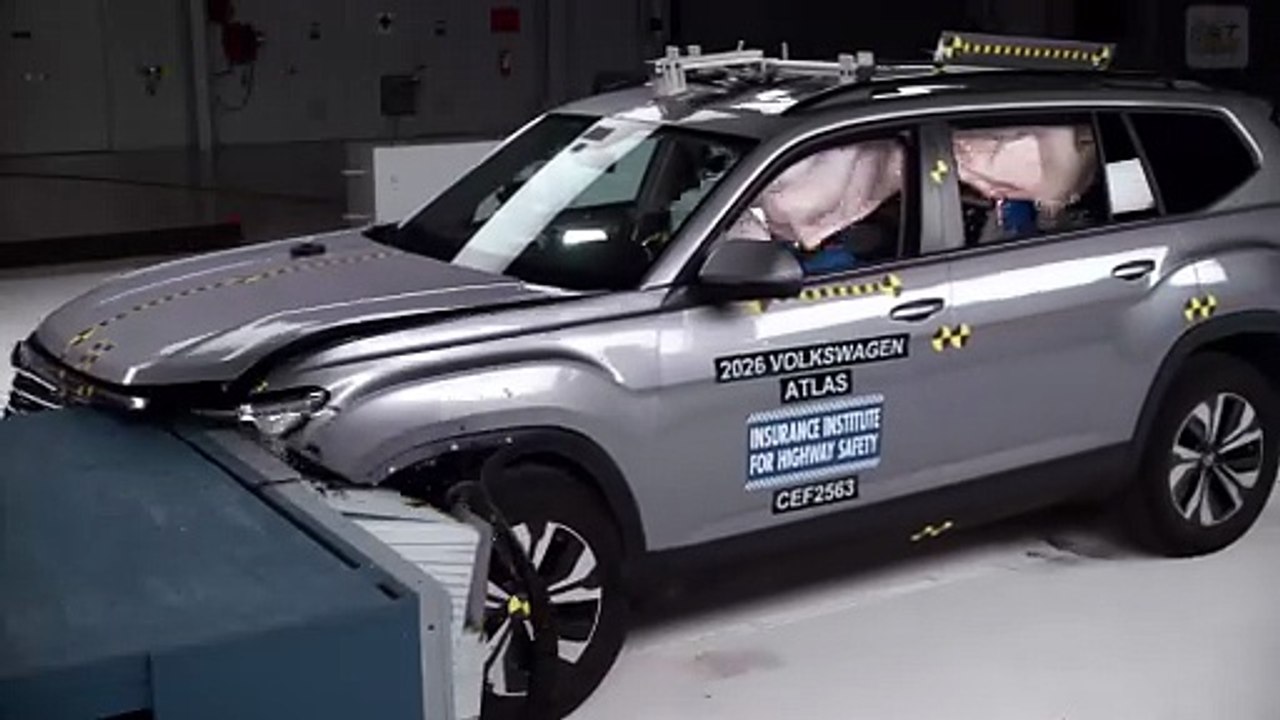 VW Atlas 2026: So schlägt sich der SUV im IIHS Crashtest!
