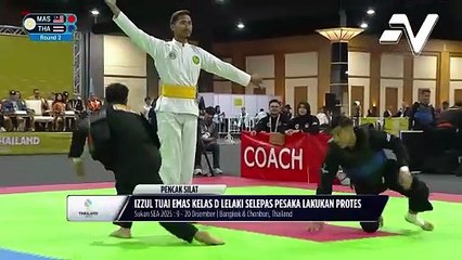 Selepas bantahan yang dilakukan, Izzul Irfan yang awalnya dinafikan pingat emas kembali meraihnya.