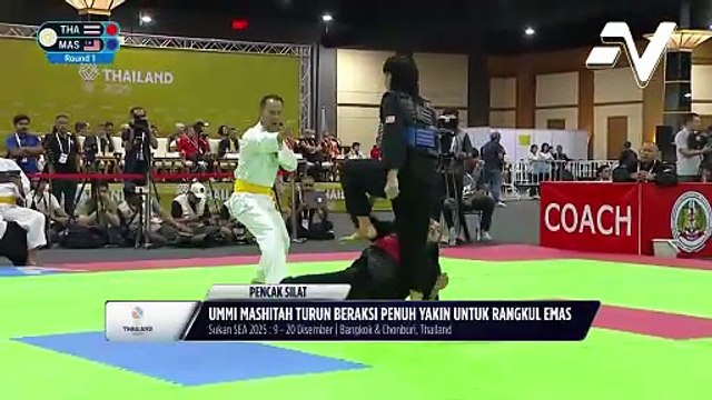 2 tahun bertukar ke profession silat, peralihan ini berbaloi dengan Ummi Mashitah Hassan raih emas dalam kategori tempur Kelas C