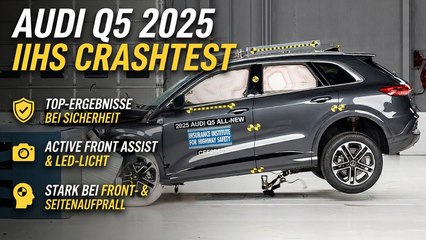 2025 Audi Q5 im IIHS Crashtest – Premium-SUV mit starker Technik