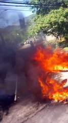 Em menos de 15 minutos, três veículos pegam fogo em locais movimentados; veja o que fazer