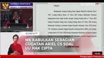 [FULL] Tok! MK Kabulkan Gugatan Ariel, Raisa hingga BCL, Ubah Sebagian Pasal UU Hak Cipta