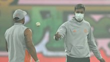 Smog or fog? Hardik Pandya wears mask during training as Lucknow T20I delayed