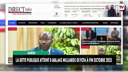 [#Reportage] Gabon : la dette publique atteint 8 606,643 milliards de FCFA à fin octobre 2025