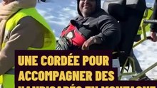 Une cordée pour accompagner des handicapés en montagne
