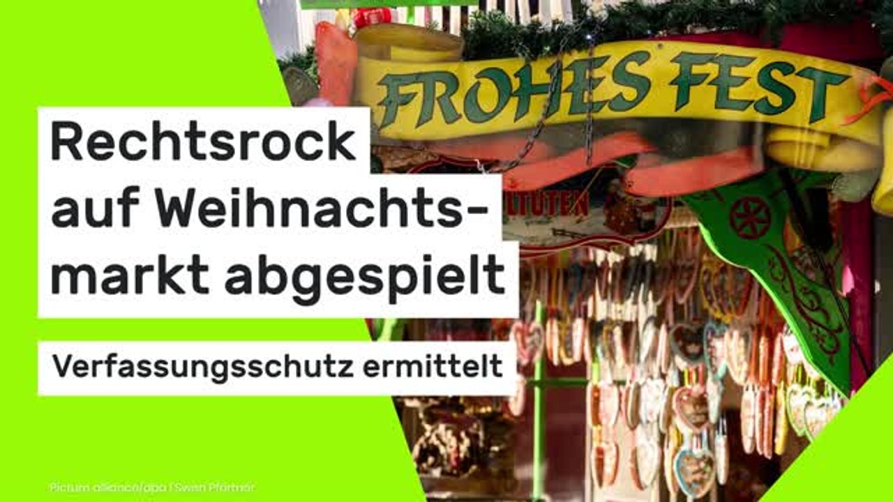 Otterndorf: Rechtsrock auf Weihnachtsmarkt abgespielt - Verfassungsschutz ermittelt