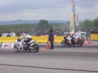 Lanas championnat super street bike. Nounours et Benou