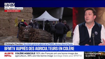 Colère des agriculteurs: “Être entendu ne suffit pas, il faut vraiment des actes,” explique Christophe Chambon (FNSEA)