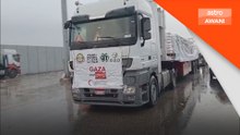 Empat trak kontena Amal4Gaza masuk ke Gaza