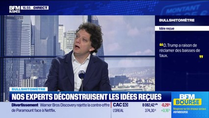 Bullshitomètre :  Donald Trump a raison de réclamer des baisses de taux" - FAUX répond Thibault Prébay - 17/12